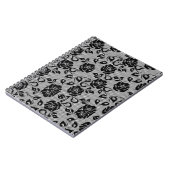 Imitate Black Lace Rose Fishnet Notebook Notizblock (Linke Seite)