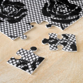 Imitate Black Lace Rose Fishnet Puzzle Geschenk (Seite)