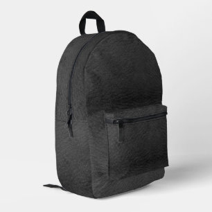 Imitate Black Leather Bedruckter Rucksack