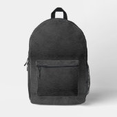 Imitate Black Leather Bedruckter Rucksack (Vorderseite)