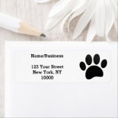 Imitate Black Leather Dog Paw Print Custom (Insitu)