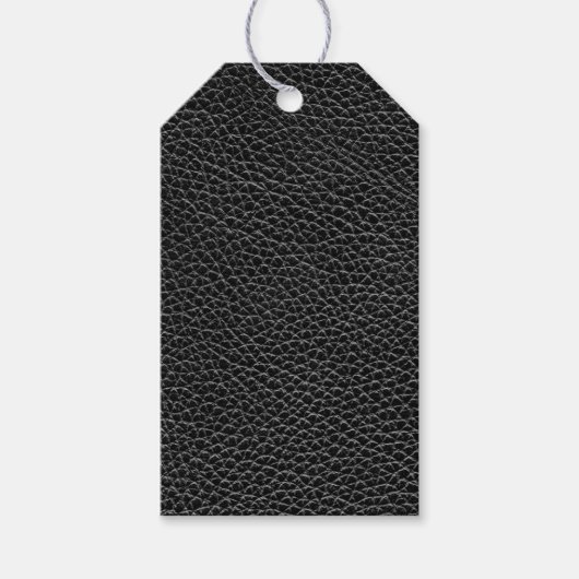 Imitate Black Leather Geschenkanhänger (Vorderseite)