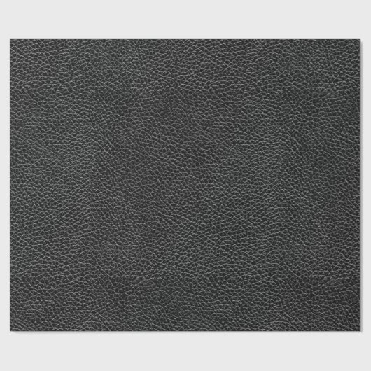 Imitate Black Leather Geschenkpapier (Flach)
