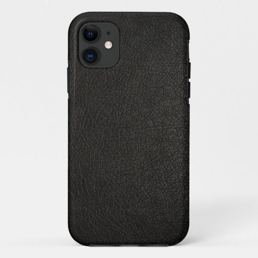 Imitate Black Leather iPhone 5s Fall Case-Mate iPhone Hülle (Rückseite)