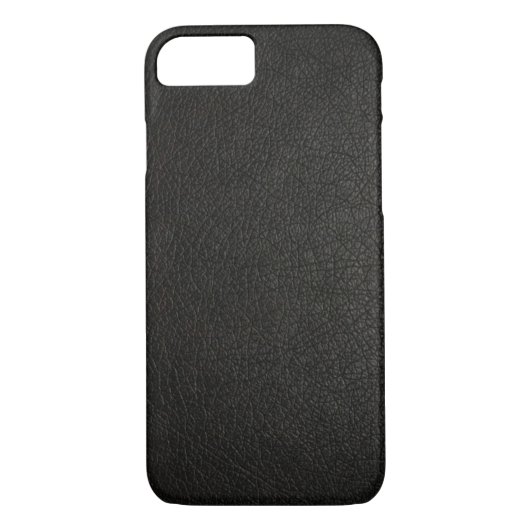 Imitate Black Leather iPhone 7 Fall Case-Mate iPhone Hülle (Rückseite)