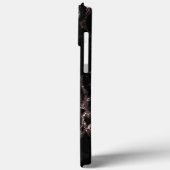 Imitate Black Marble iPhone Case Modernes Design (Rückseite / Links)
