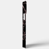 Imitate Black Marble iPhone Case Modernes Design (Rückseite / Rechts)