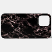 Imitate Black Marble iPhone Case Modernes Design (Rückseite (Horizontal))
