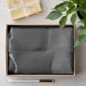 Imitate Black Marbled Agate Elegante Silver Glitze Seidenpapier (Geschenk)