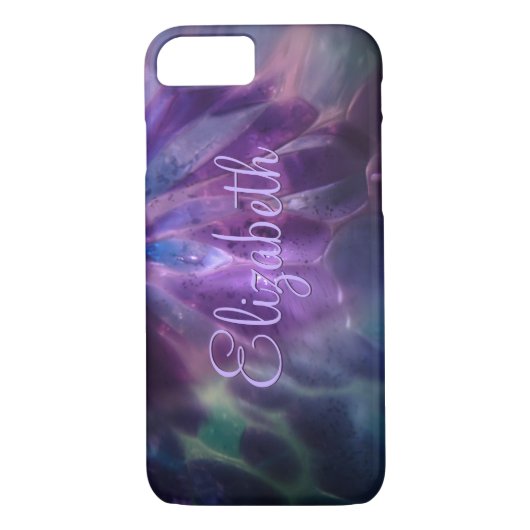 Imitate Blasglas-Individuelle Name Case-Mate iPhone Hülle (Rückseite)