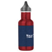 Imitate Blau Jeans Stoffe Wasserflasche Eigener Te (Links)