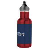Imitate Blau Jeans Stoffe Wasserflasche Eigener Te (Rechts)