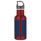 Imitate Blau Jeans Stoffe Wasserflasche Eigener Te (Rückseite)