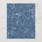 Imitate Blauer Glitzer Textur mit benutzerdefinier Flyer (Hinten)