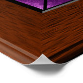 Imitate Bleibt Glas Kirche Fenster Osterkreuz Poster (Ecke)