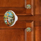 Imitate Bleiglass Giraffe Keramikknauf