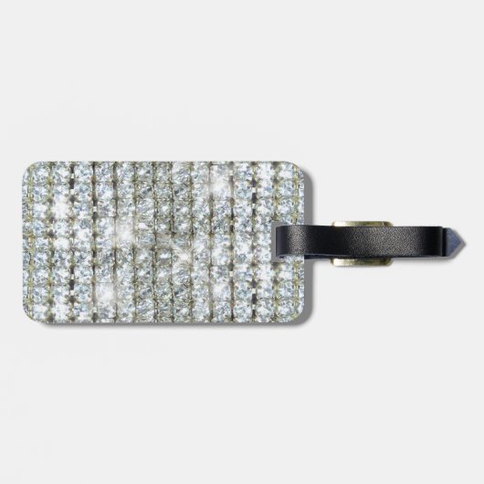 Imitate Bling Gepäckanhänger (Rückseite horizontal)