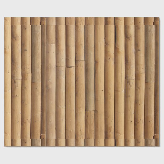 Imitate Blockhüttenseite Geschenkpapier (Flach)