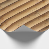 Imitate Blockhüttenseite Geschenkpapier (Ecke)