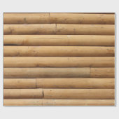 Imitate Blockhüttenseite Geschenkpapier (Flach)