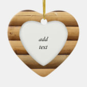 Imitate Blockhüttenseite Keramikornament (Vorne)