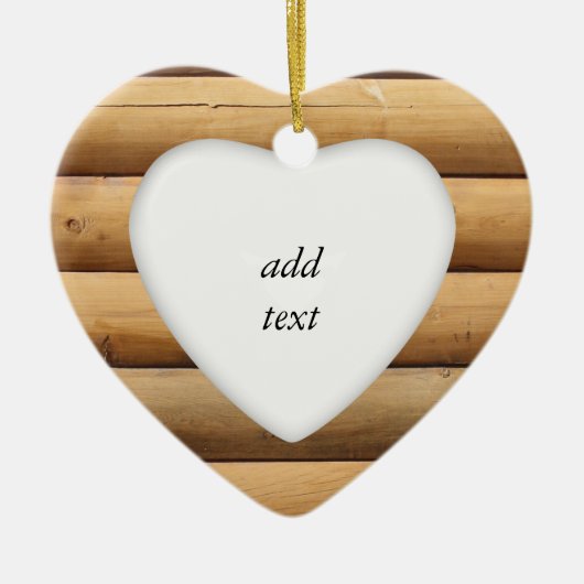 Imitate Blockhüttenseite Keramikornament (Vorne)