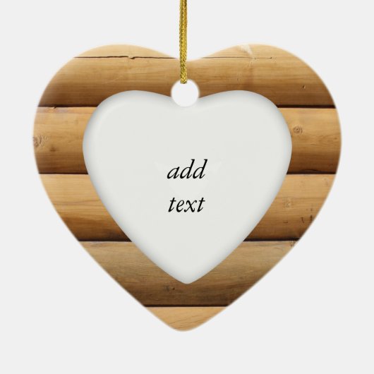 Imitate Blockhüttenseite Keramikornament (Hinten)