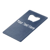 Imitate Blue Denim Flaschenöffner mit benutzerdefi (Rückseite Schrägansicht)
