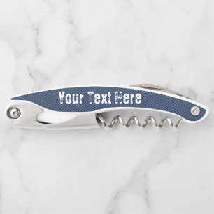Imitate Blue Denim Waiter's Corkschraube Benutzerd Kellnermesser