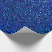Imitate Blue Glitzer Hintergrund Sparkle Textur Geschenkpapier (Ecke)