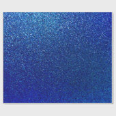 Imitate Blue Glitzer Hintergrund Sparkle Textur Geschenkpapier (Flach)