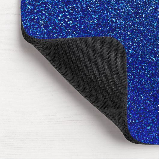 Imitate Blue Glitzer Hintergrund Sparkle Textur Mousepad (Ecke)