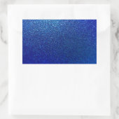 Imitate Blue Glitzer Hintergrund Sparkle Textur Rechteckiger Aufkleber (Tasche)