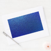 Imitate Blue Glitzer Hintergrund Sparkle Textur Rechteckiger Aufkleber (Umschlag)