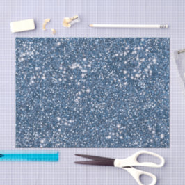 Imitate Blue Glitzer Texture Look-like Graphic Seidenpapier
