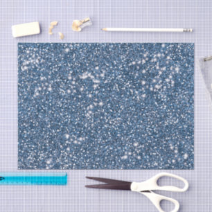 Imitate Blue Glitzer Texture Look-like Graphic Seidenpapier
