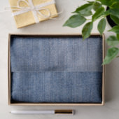 Imitate Blue Jean Fabric Seidenpapier (Geschenk)