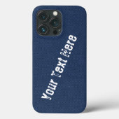 Imitate Blue Jeans Custom Text iPhone Case (Rückseite)