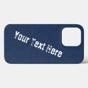 Imitate Blue Jeans Custom Text iPhone Case