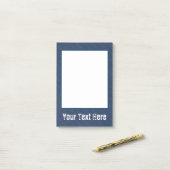 Imitate Blue Jeans Denim Custom Text Post Hinweise Post-it Klebezettel (Auf Schreibtisch)