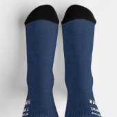 Imitate Blue Jeans Denim Custom Text Socks Socken (Oben)