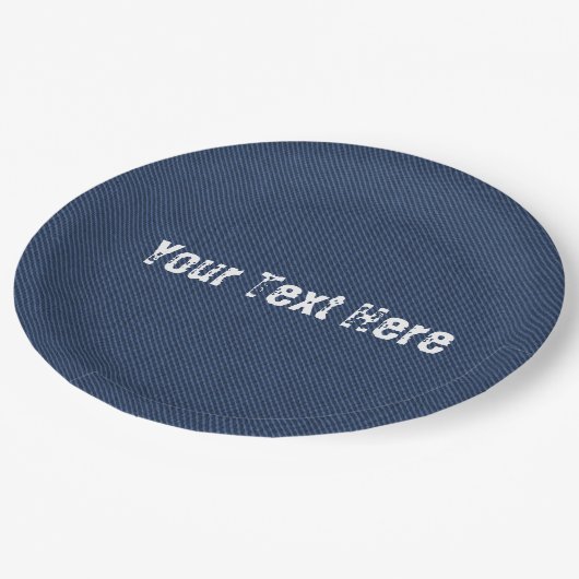 Imitate Blue Jeans Denim Paper Teller und Custom T (Schrägansicht)