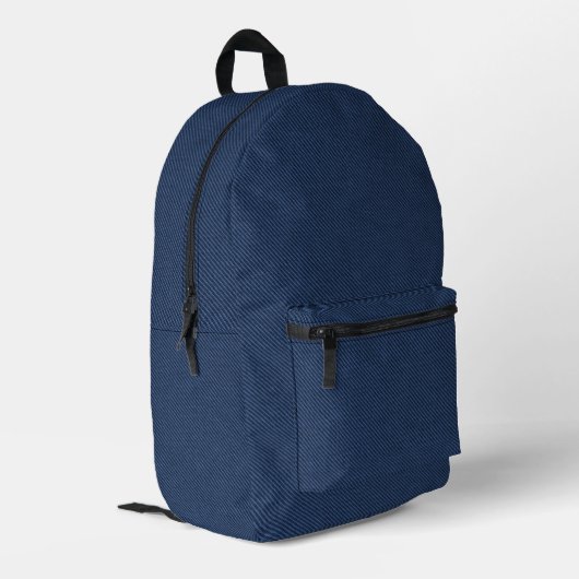 Imitate Blue Jeans Design Backpack Bedruckter Rucksack (Rückseitige Ecke links)