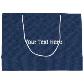 Imitate Blue Jeans Design Geschenktasche mit benut Große Geschenktüte (Rückseite)