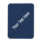 Imitate Blue Jeans Fabric Custom Text Magnet (Vertikal)