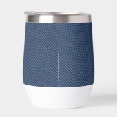 Imitate Blue Jeans Fabric Custom Text Personalisie (Rechts)