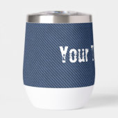 Imitate Blue Jeans Fabric Custom Text Personalisie (Vorderseite)