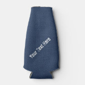 Imitate Blue Jeans Fabric Flasche Cooler - Benutze Flaschenkühler (Vorderseite)