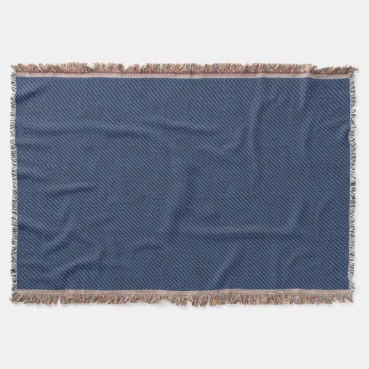 Imitate Blue Jeans Fabric Throw Blanket Decke (Vorderseite)