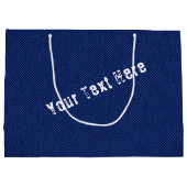 Imitate Blue Jeans Geschenktasche mit benutzerdefi Große Geschenktüte (Rückseite)